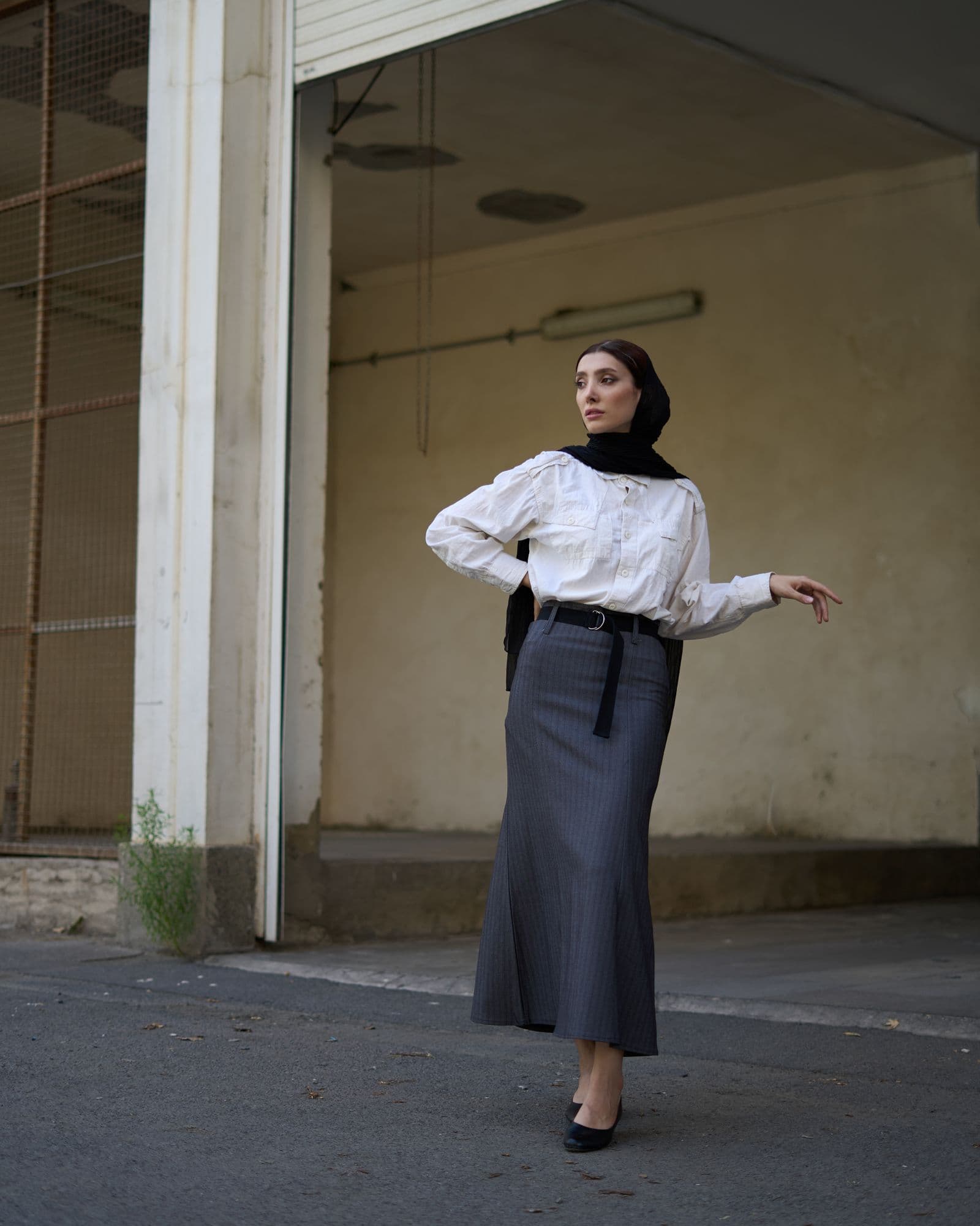 Flowing maxi skirt